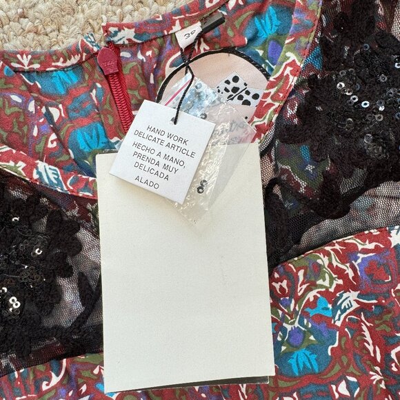 Almatrichi lace sequin dress floral back zip 38 (US 6) ‎ mantingm07 - Picture 5 of 9